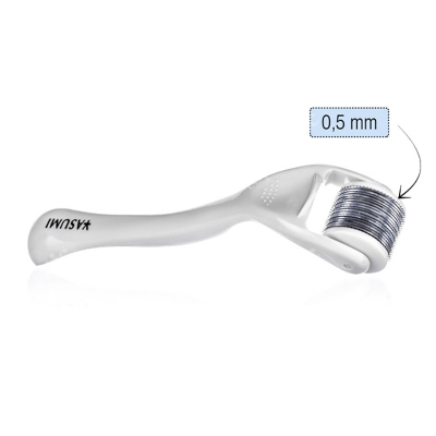 Yasumi Derma Roller Titanium 0,5 Roller do twarzy z tytanowymi igłami o dł. 0,50 mm