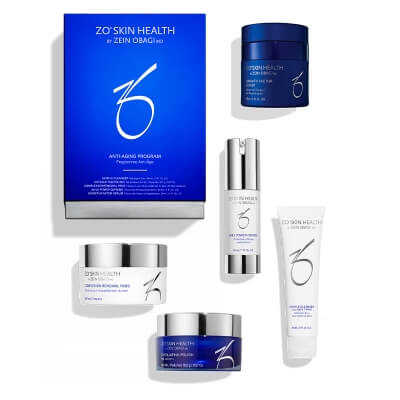 ZO Skin Health Anti - Aging Program New ZESTAW Preparat oczyszczający 60 ml + Serum 30 ml + Płatki oczyszczajace 30 szt + Serum 30 ml + Pasta 16,2 g