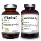 Kenay D3 + K2 ZESTAW Witamina D3 4000 IU 300 kaps + Witamina K2 Mena Q7 z ciecierzycy 300 kaps