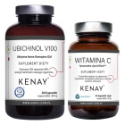 Kenay Wsparcie Serca, Odporności i Metabolizmu Energetycznego ZESTAW Aktywna forma Koenzymu Q10 300 kapsułek + Witamina C 60 kapsułek