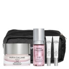 Maria Galland Glam Time ZESTAW Krem młodości 50 ml + Serum rozświetlające 30 ml + Rozświetlające i regenerujące DUO na okolice oczu 2 x 10 ml + Kosmetyczka 1 szt