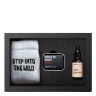 Zew For Men Nieokiełznany Drwal z Mydłem do Brody ZESTAW Olejek do brody 30 ml + Mydło do brody 85 ml + Mydelniczka (kolor srebrny) + Skarpety 1 para