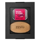Zew For Men Stylowy Brodacz Bubble Gum ZESTAW Balsam do brody zapach guma balonowa 80 ml + Szczotka 1 szt